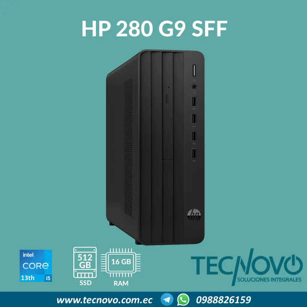 Computador HP Pro 280 G9 I5-13500 16GB 512GB SFF | TECNOVO SOLUCIONES ...