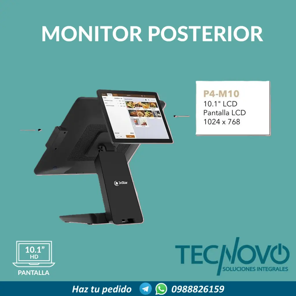 Pantalla 3NSTAR Posterior 10.1" 1024x768 AIO P4