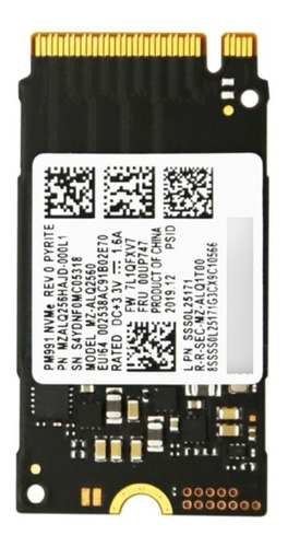 Disco SSD SAMSUNG NVME PM9B1 256GB 2242 Open Box