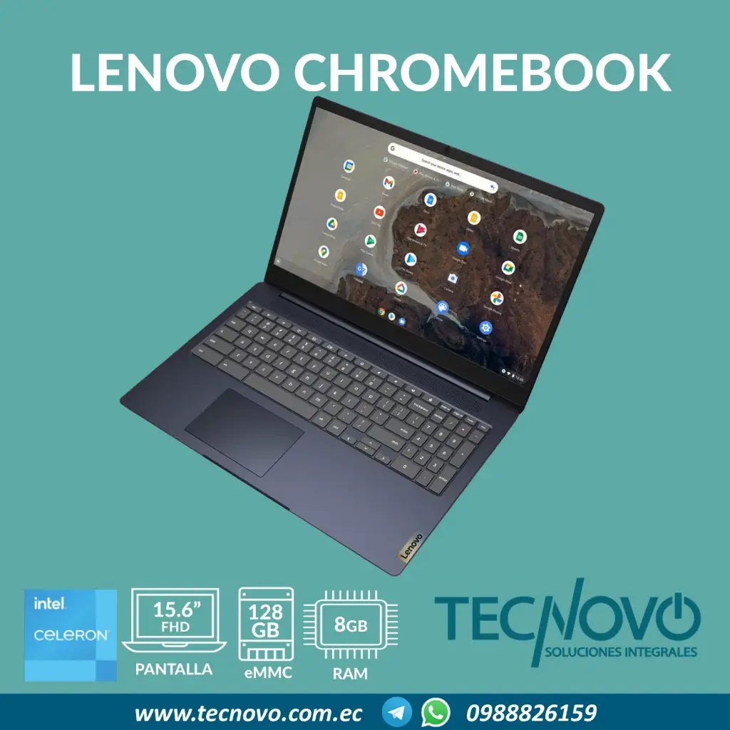Laptop LENOVO Ideapad 3 Chrome 15IJL6 Intel N4500 8GB 128GB EMMC 15.6" FHD