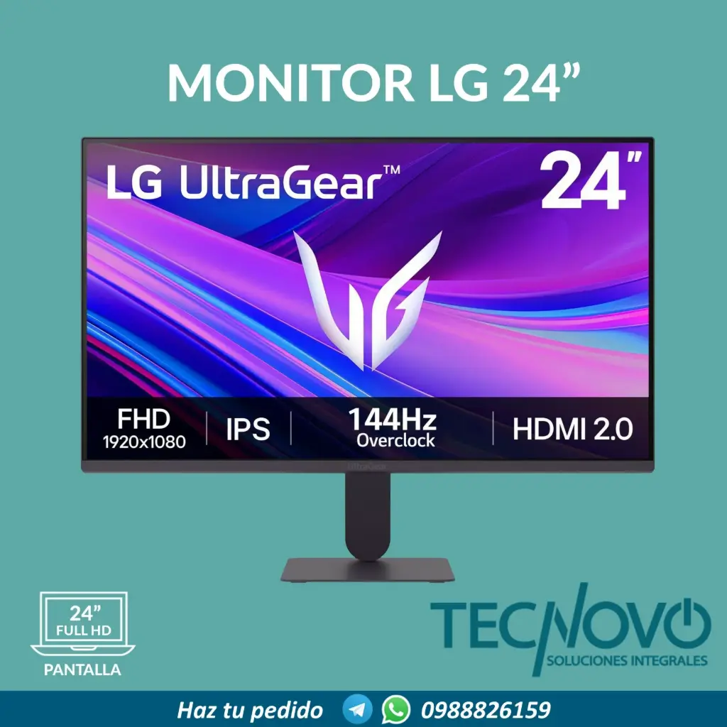 MONITOR LG GAMING ULTRAGEAR 24" IPS FHD