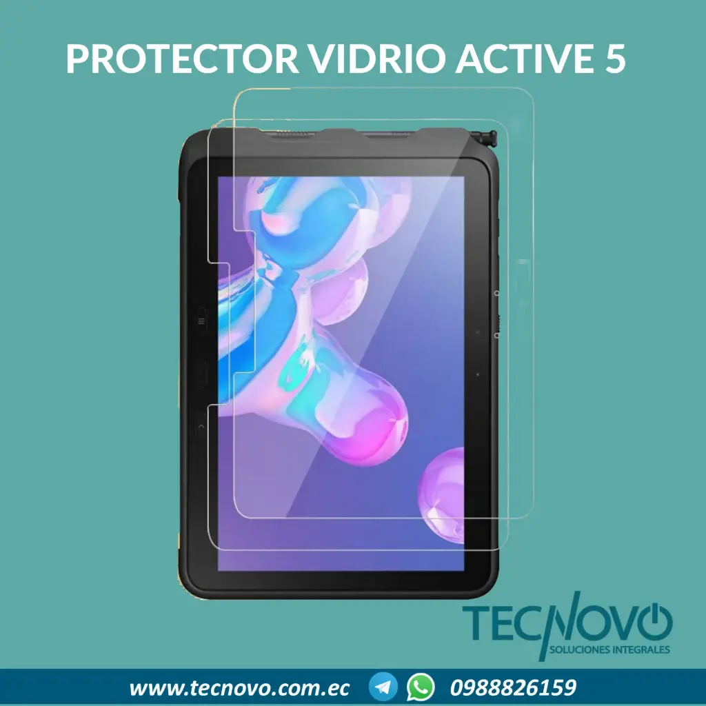 Protector vidrio templado para tablet  SAMSUNG TAB 5 Active 10.1"