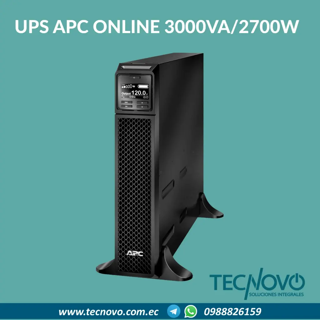UPS APC OnLine SRT3000XLA Torre-Rack 3000va 2700W 