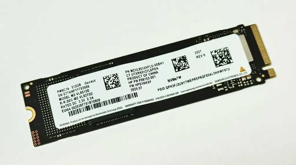 Disco SSD SAMSUNG NVME PM9C1b 512GB 2280 Open Box
