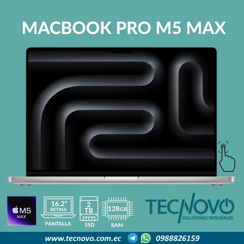 Laptop APPLE MacBook Pro M5 Max CHIP 18-core 40-core GPU 128GB 2TB SSD 16.2"