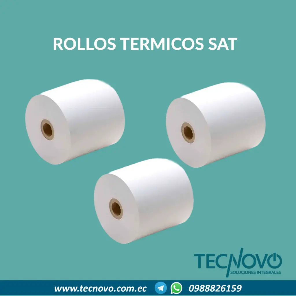 ROLLO TERMICO SAT 80MM X 60MTS 48G C60