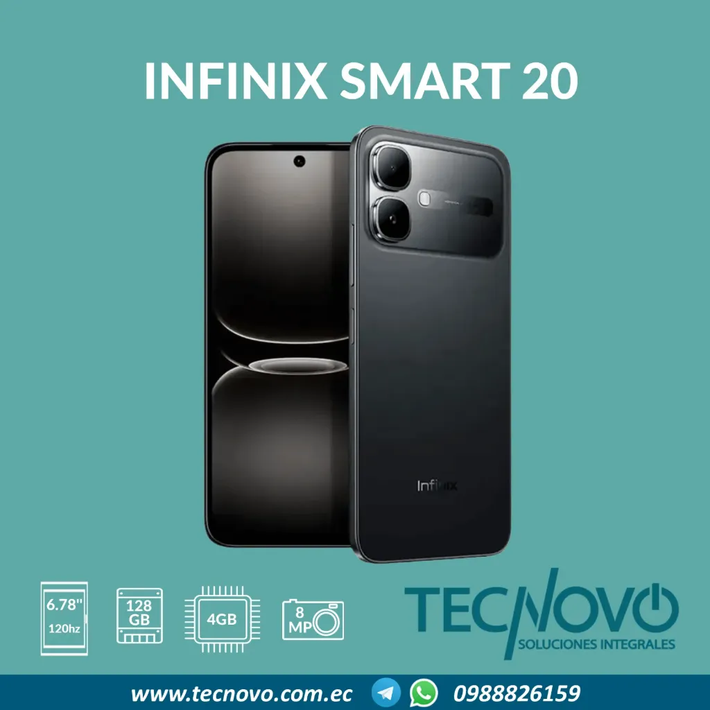 Celular Infinix Smart 20 8GB (4GB+4GB) / 128GB