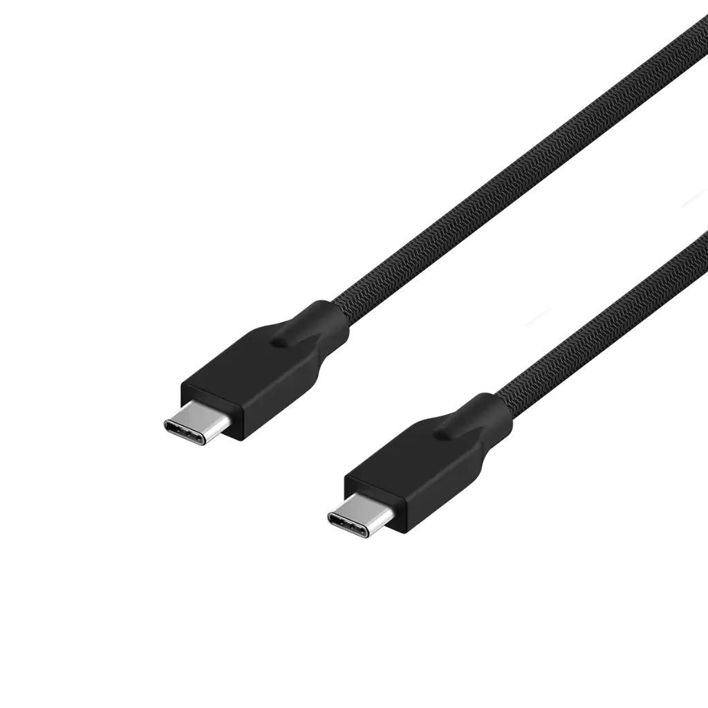 Cable GENIUS ACC-C2CC TIPO C - C Nylon Trenzado 1.5M