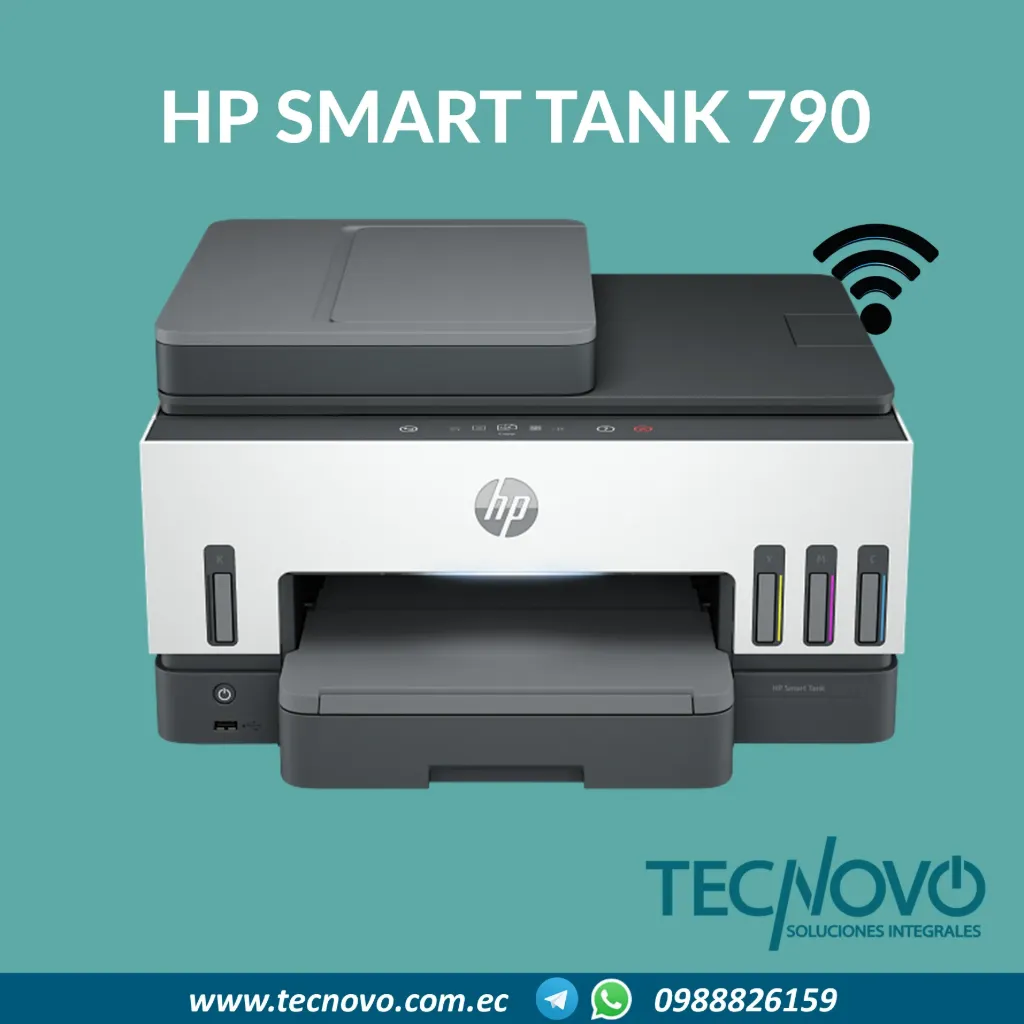 Impresora HP Smart Tank 790 Multifunción Color WIFI A4 ADF Dúplex