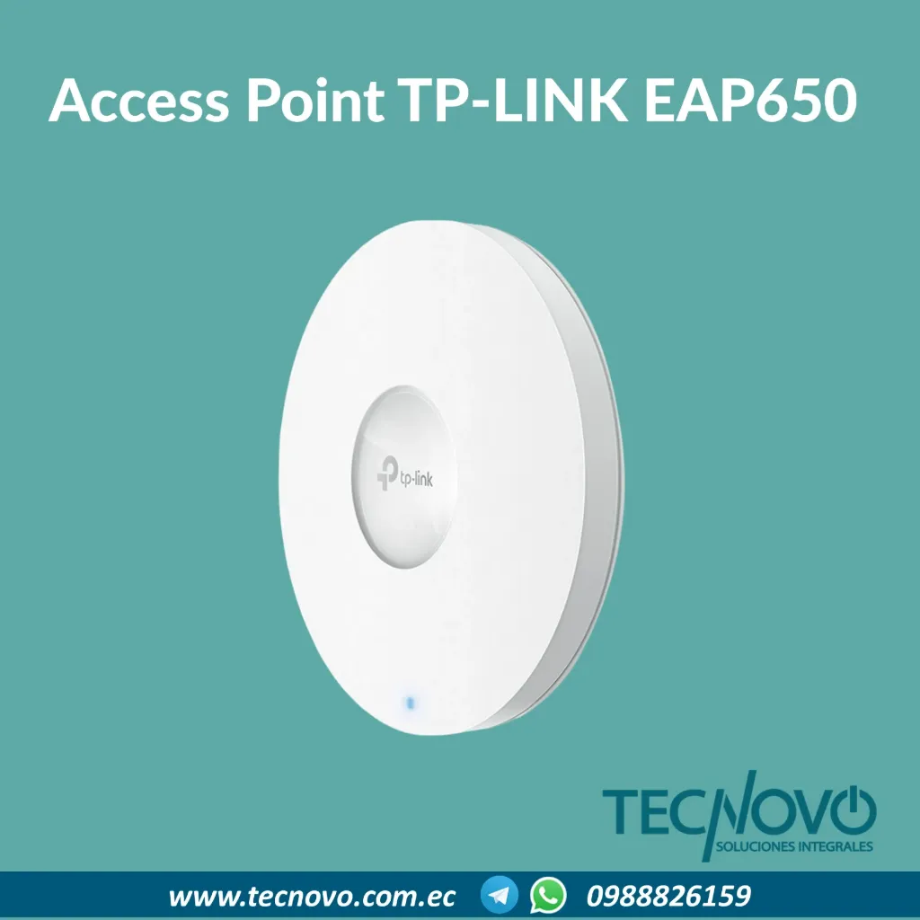 Access Point TP-LINK EAP650 Wi-Fi 6 Montaje en techo