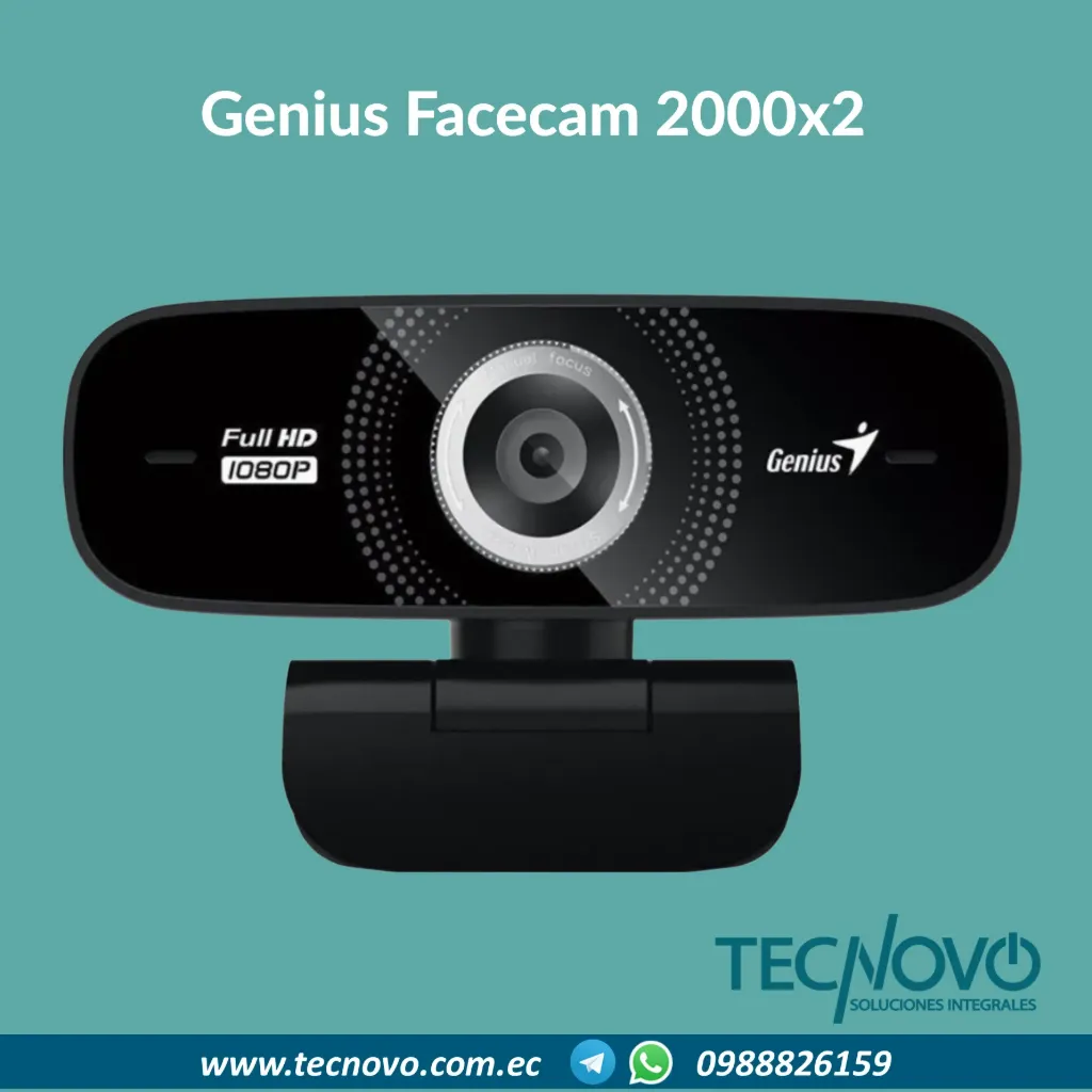 Cámara Genius Facecam 2000x2 FHD 1080p