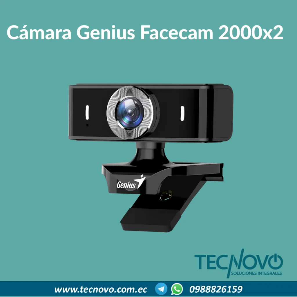 Cámara Genius Facecam 2000x2 FHD 1080p