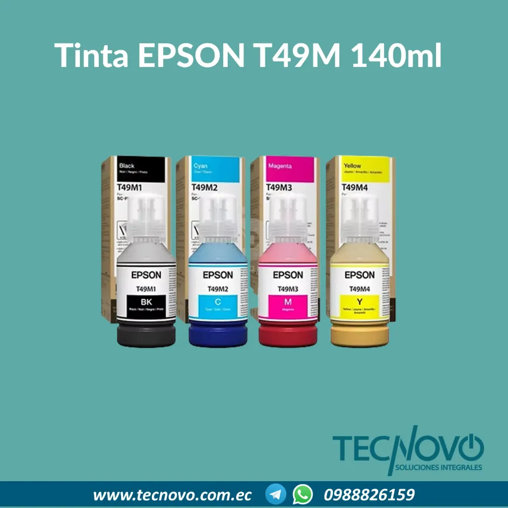 Tinta EPSON T49M 140ml (para sublimación) para modelos F170, F570