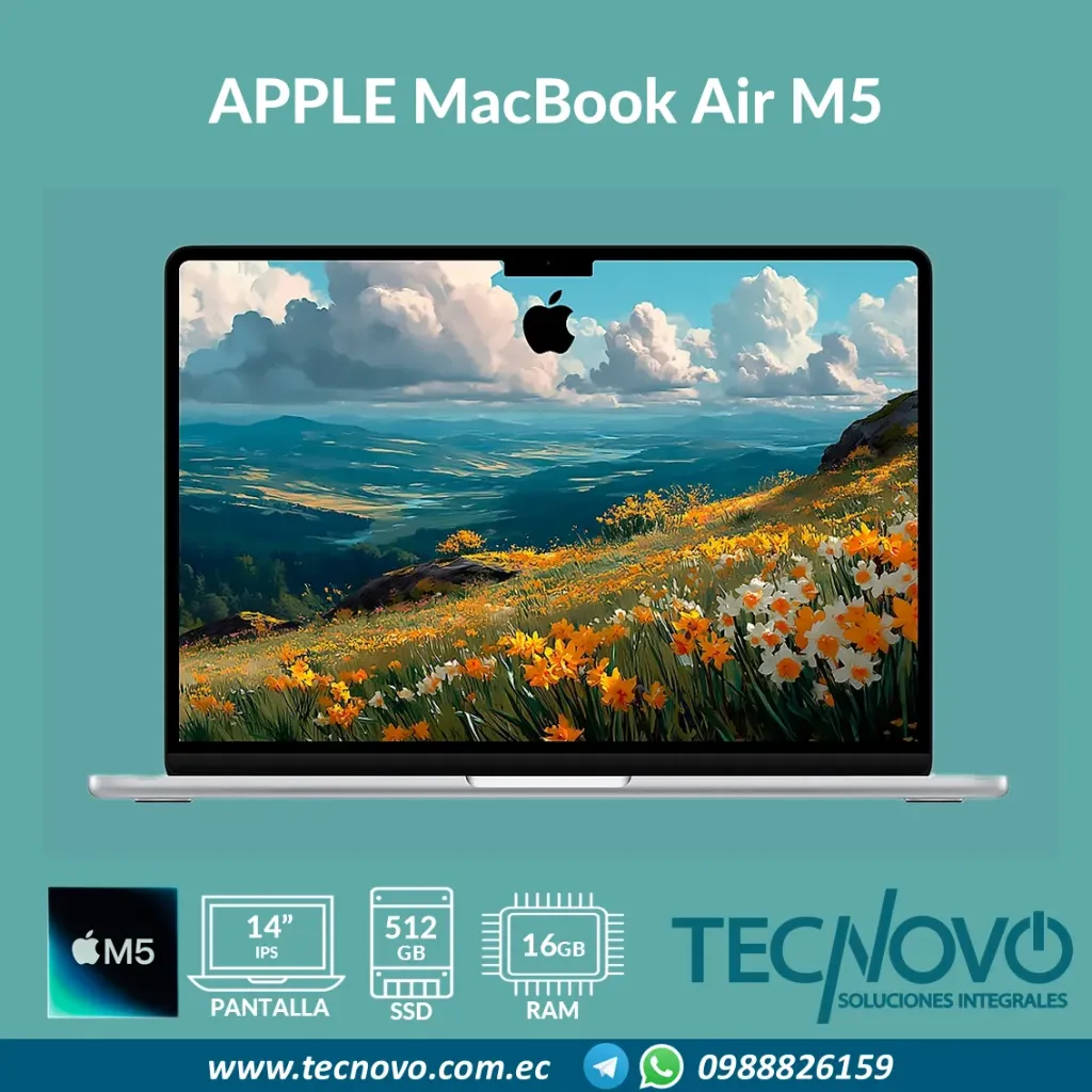 Laptop APPLE MacBook Air M5 CHIP 10-core 8-core GPU 16GB 512GB 13.6" IPS