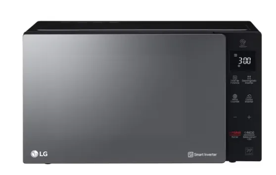 Microondas LG MS1536GIR 42 litros Neochef Smart Inverter Easy clean 1.5PC 1200W Negro