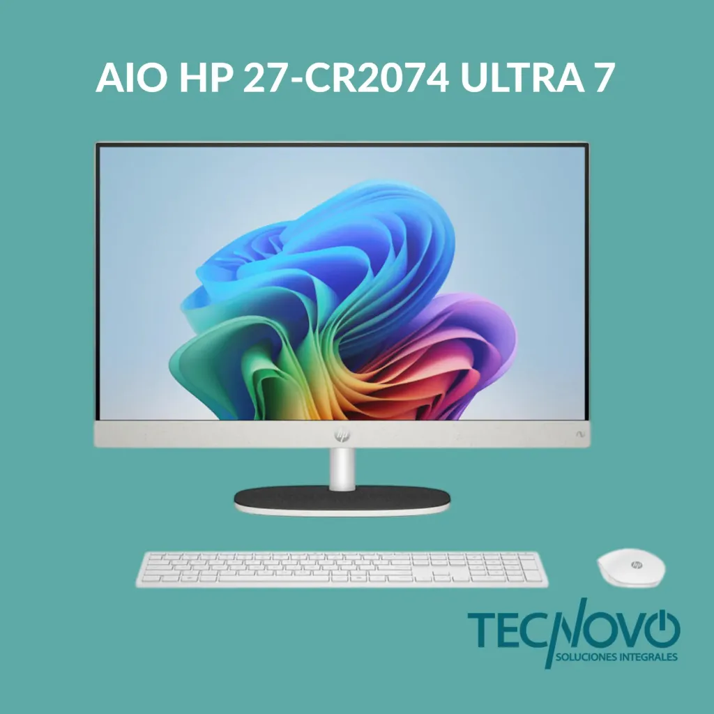 Computador AIO HP 27-cr2074 Intel Core Ultra 7 255U 16GB 1TB-SSD 27" FHD