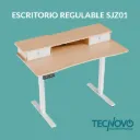 Escritorio de pie Eléctrico Regulable Potenzza SJZ01-22R-B3 120x60 cm Maderado