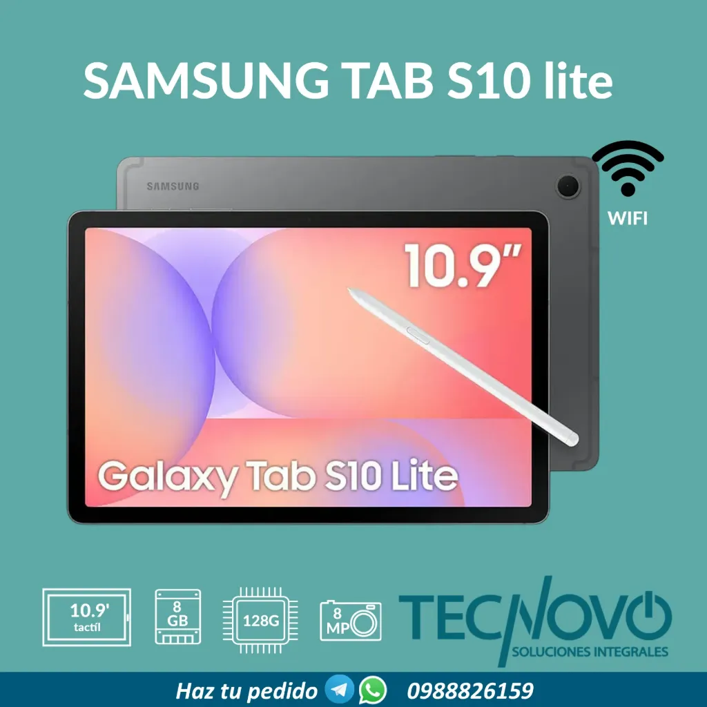 Tablet Samsung Tab S10 Lite 6GB 128GB 10.9" Wifi Incluye Lápiz
