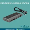 Enclosure SSD y Docking Station M.2 NVMe HDMI 4K Ethernet USB A-C