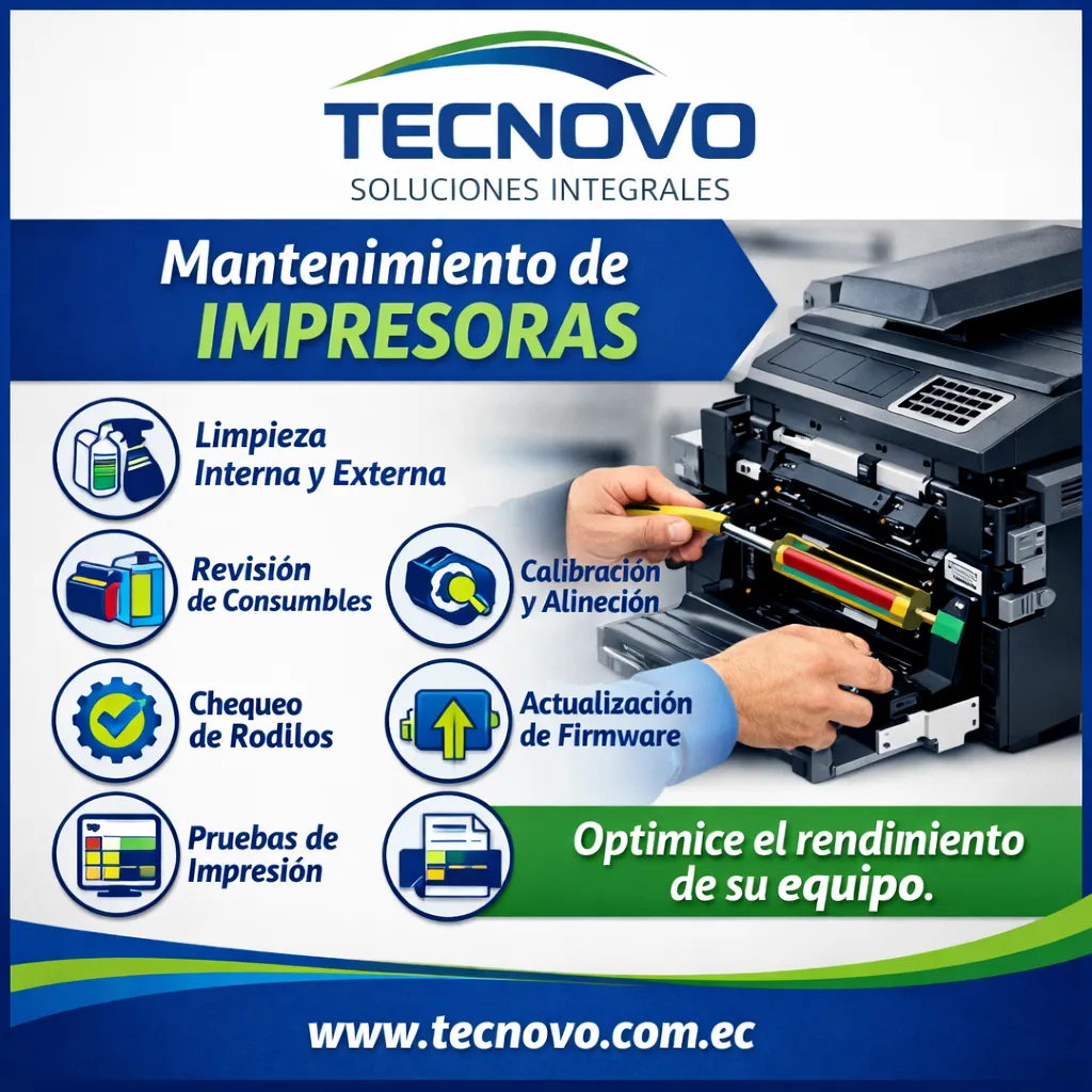 Revisión y mantenimiento de impresoras