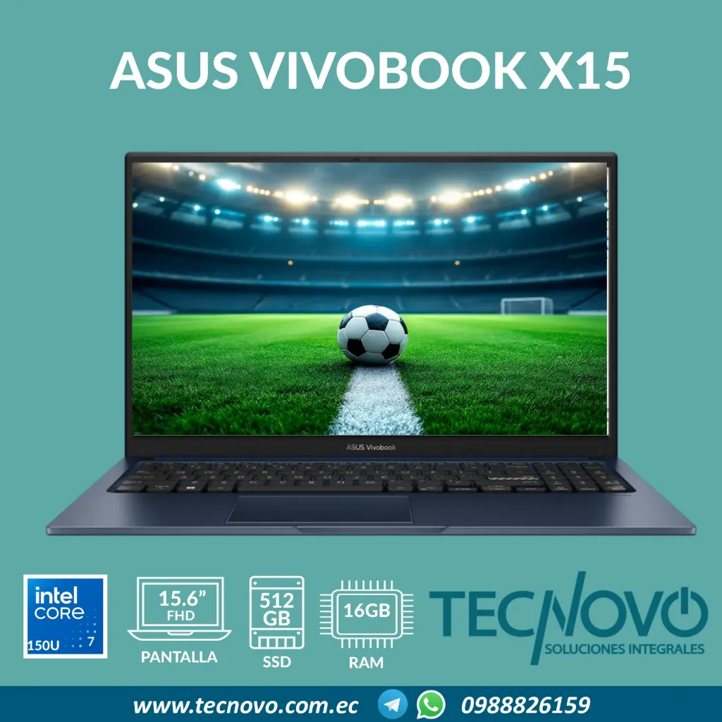 Laptop ASUS VivoBook X1504VA Intel Core 7 150U 16GB 512GB SSD 15.6" FHD
