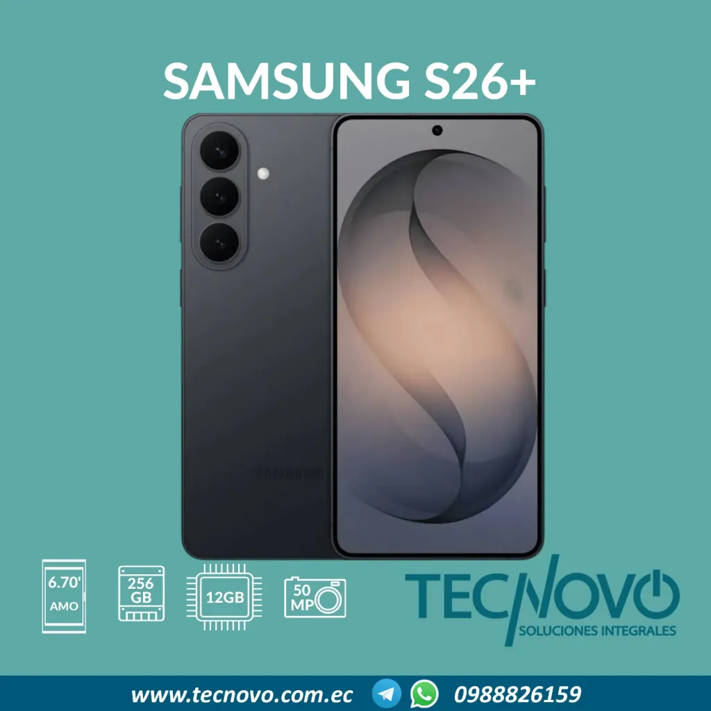 [Precio Tarjeta $1275 ( 6 pagos de $222 / 12 pagos de $115)] Celular Samsung S26 PLUS 12GB 5G (256 GB)