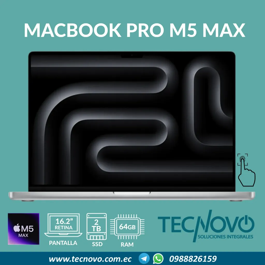 Laptop APPLE MacBook Pro M5 Max 18-core 40-core GPU 64GB 2TB SSD 16.2"