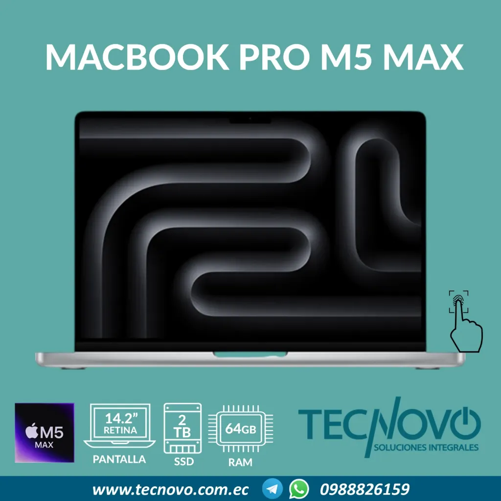 Laptop APPLE MacBook Pro M5 Max 18-core 40-core GPU 64GB 2TB SSD 14"
