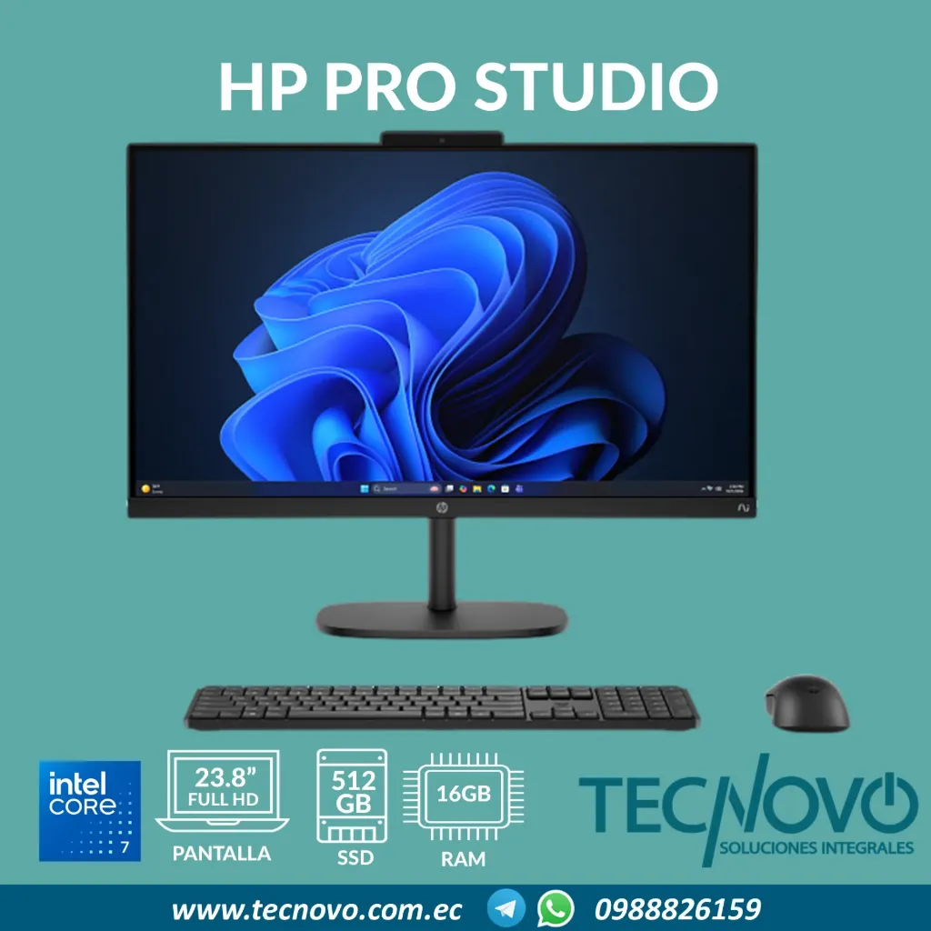 Computador AIO HP Pro Studio 2 AiOG2i Intel Core 5 120U 16GB 512GB SSD 23.8" FHD