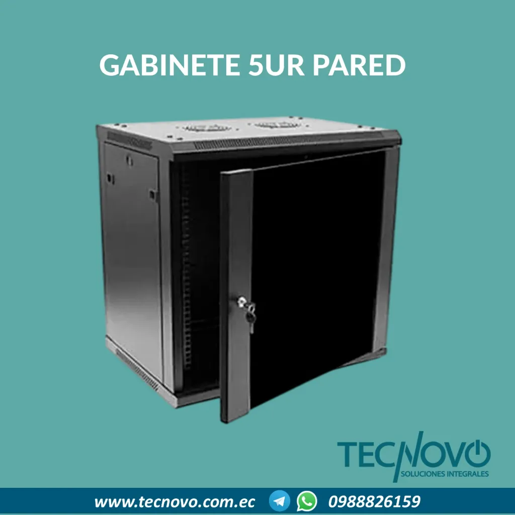 Gabinete Rack POWEST PARED 5ur 
Medidas 60 x 5UR x 35