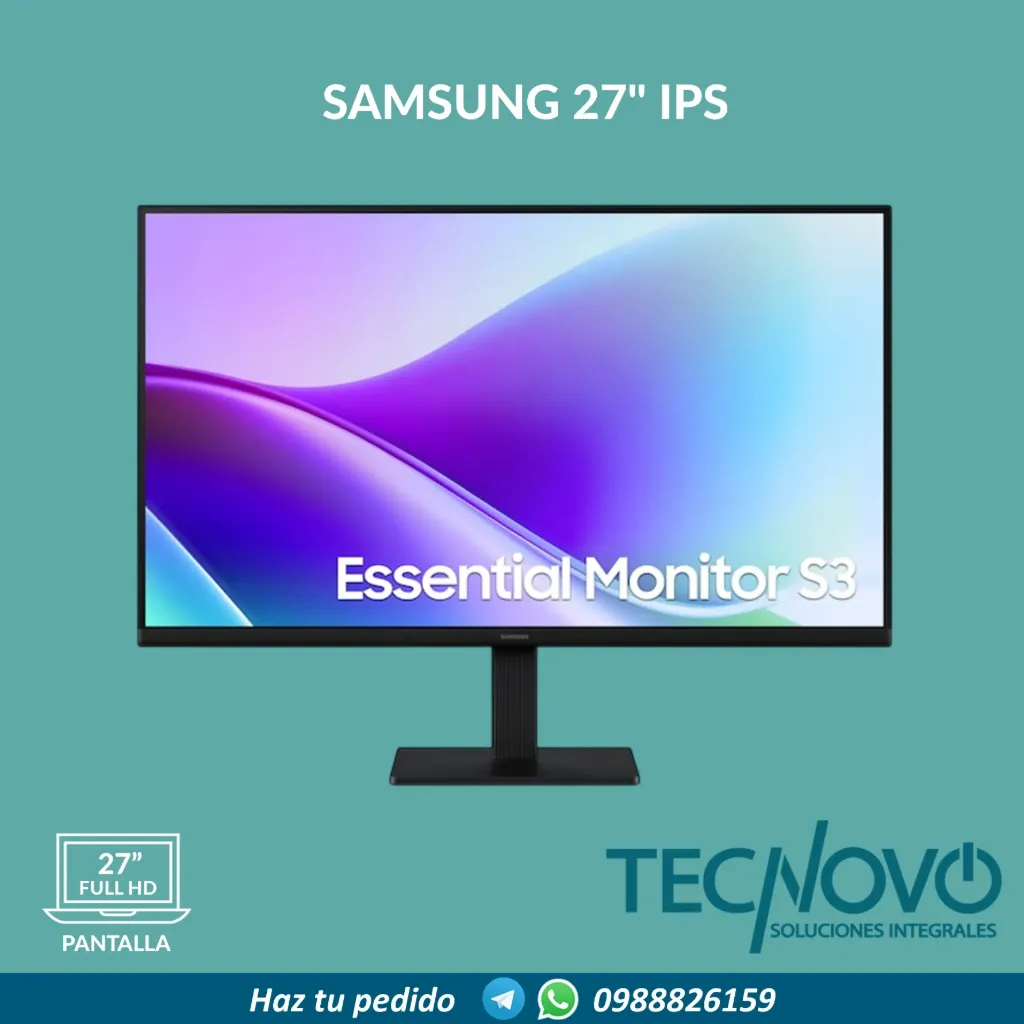 MONITOR SAMSUNG LS27F320GANXZA IPS PLANO 27" FHD