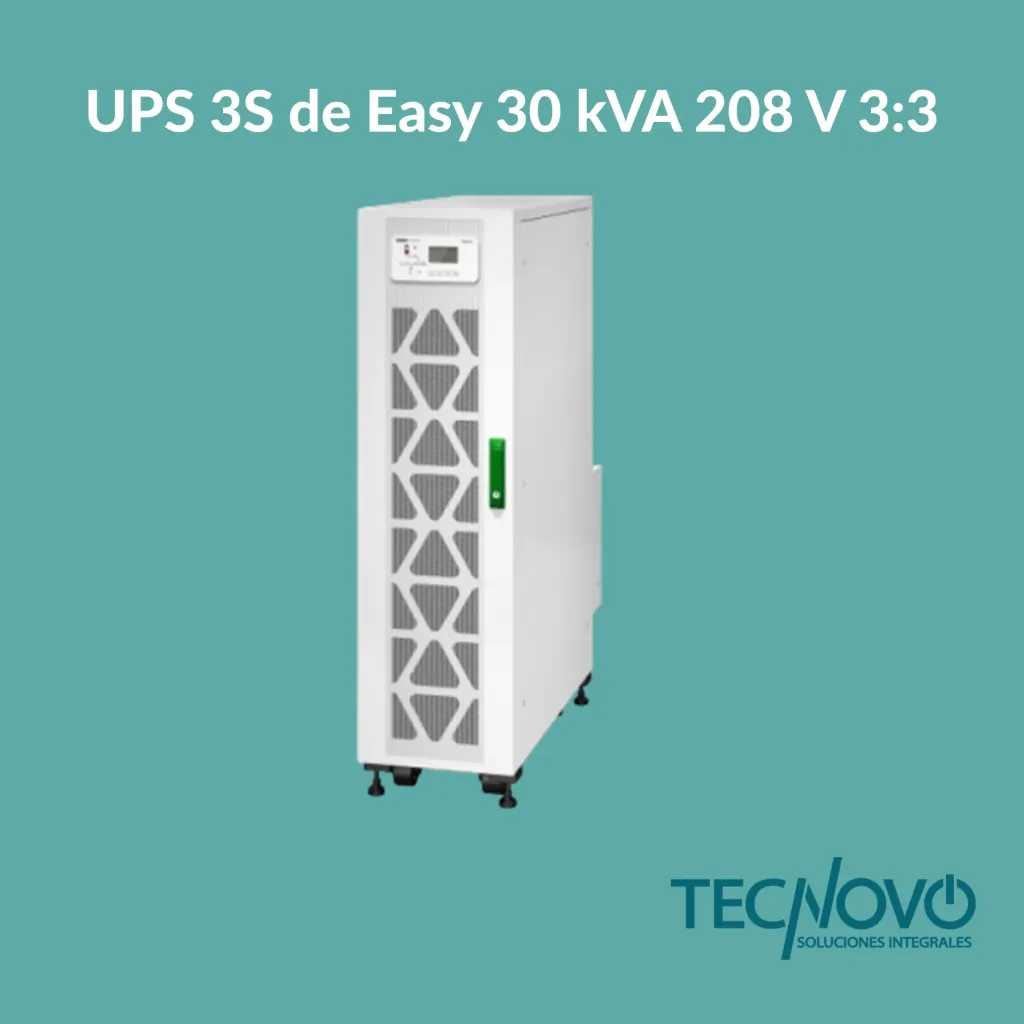 UPS 3S de Easy 30 kVA 208 V 3:3 UPS para baterías internas