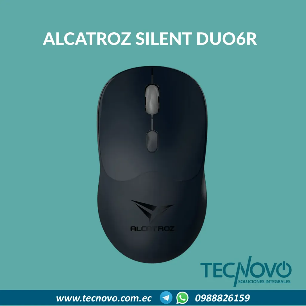 Mouse ALCATROZ AIRMOUSE SILENT DUO6R INALAMBRICO RECARGABLE