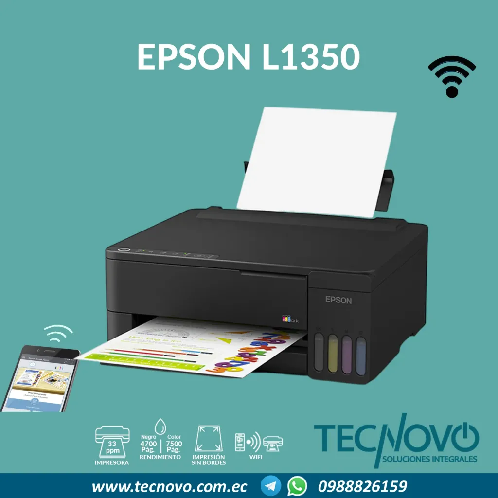 Impresora EPSON L1350 Color WIFI A4