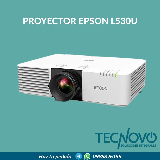 Proyector EPSON Láser PowerLite L530U FHD WUXGA 5200 lúmenes 2 HDMI 2 VGA