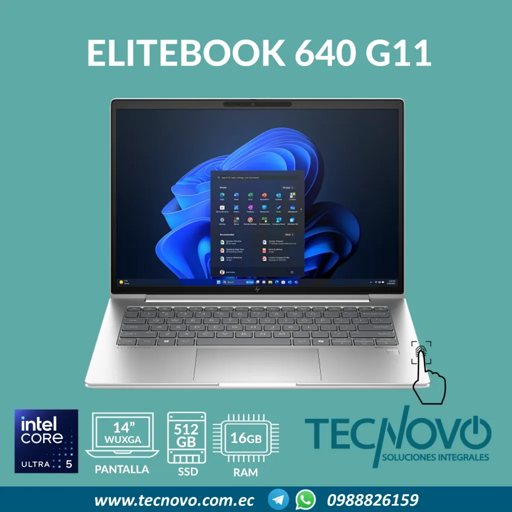 Laptop HP EliteBook 640 G11 Intel Core Ultra 5 125U 16GB 512GB-SSD 14" FHD