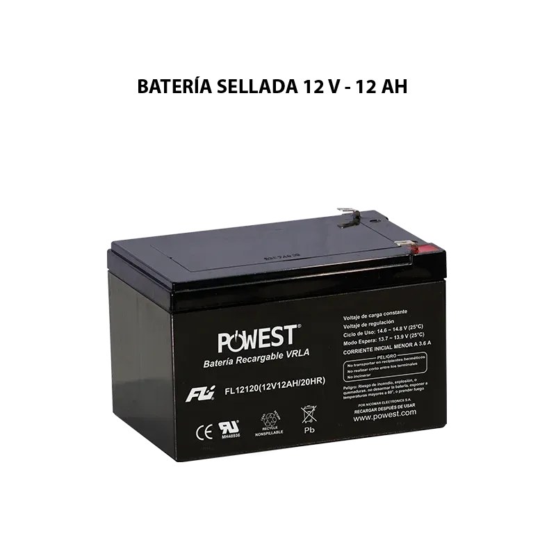 Batería FL12120GS 12V 12Ah POWEST