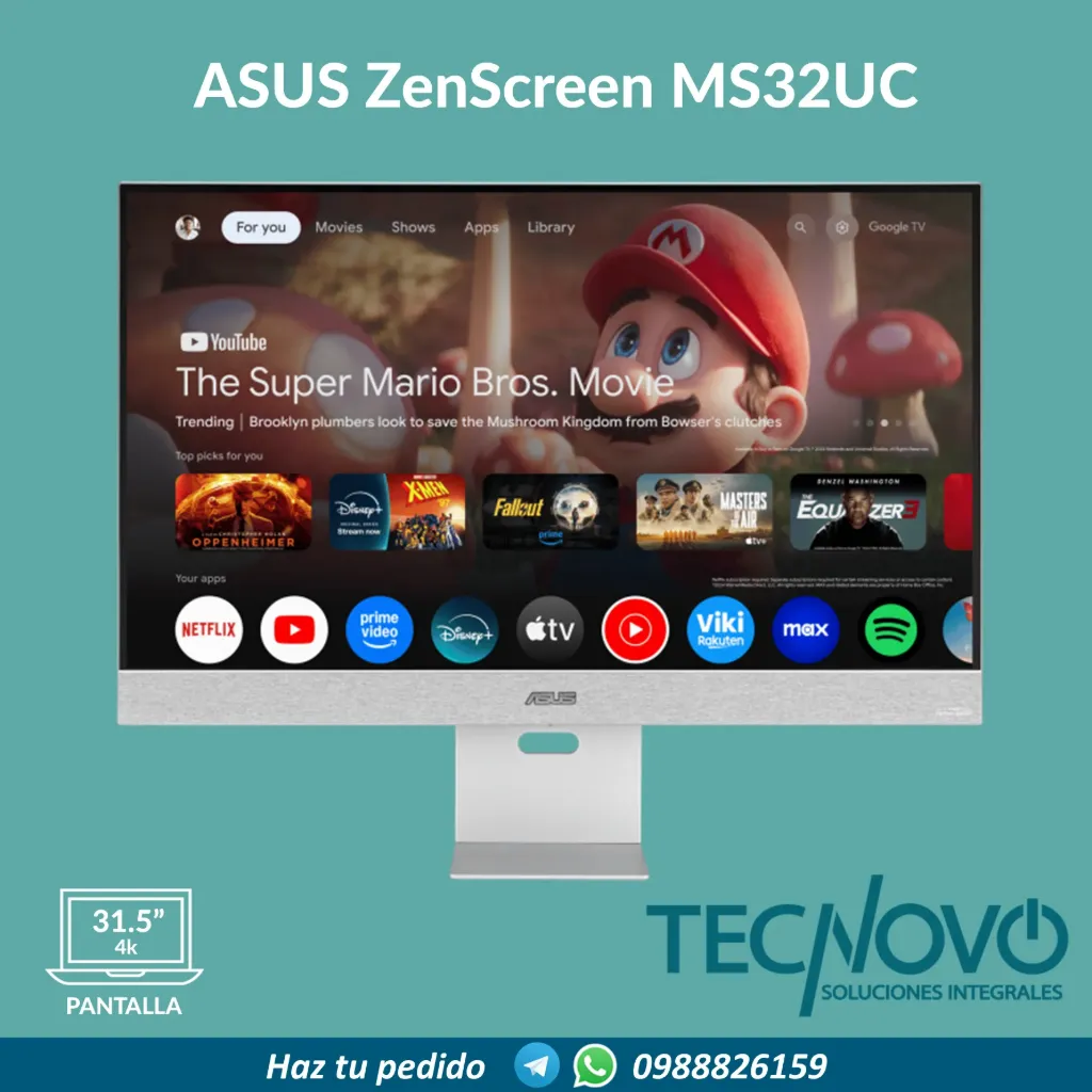 MONITOR ASUS ZenScreen MS32UC 31.5'' 4K