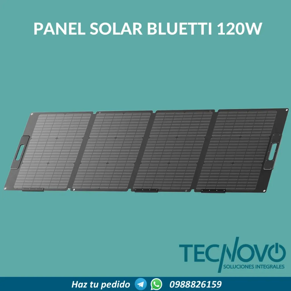 Panel Solar BLUETTI PV120S portátil 120W QUAD-FOLD