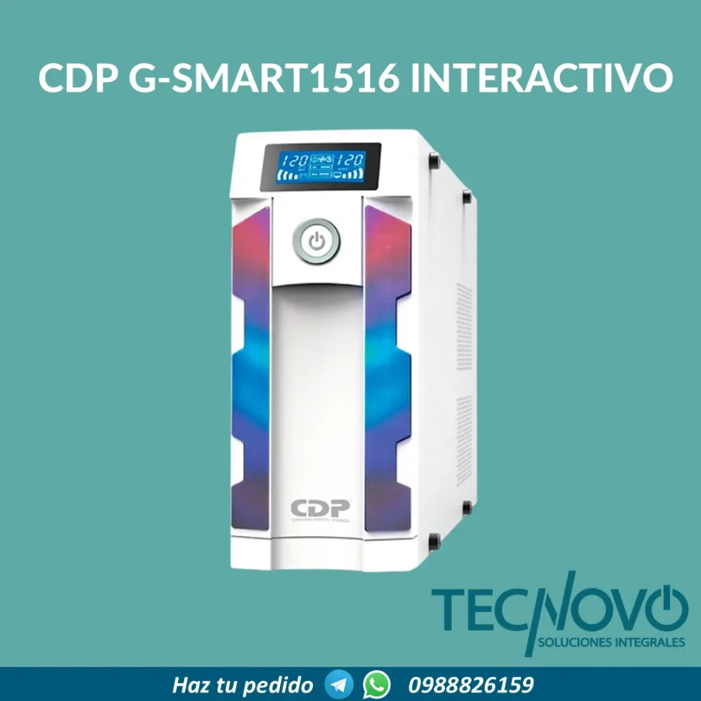 UPS CDP G-SMART1516 INTERACTIVO 1500VA-900W 16 tomas