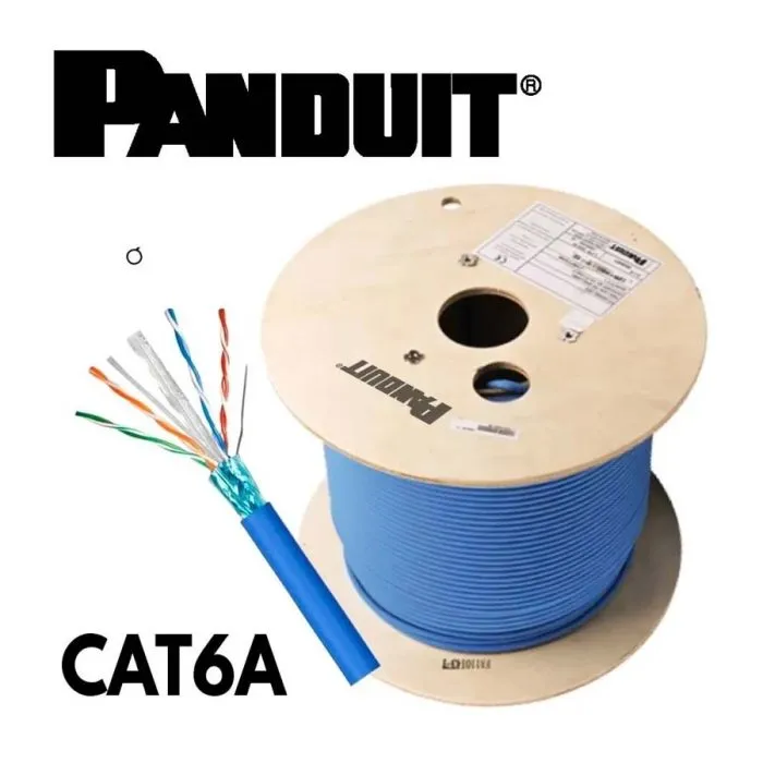 Rollo de cable UTP PANDUIT CAT6A 305 metros azul
