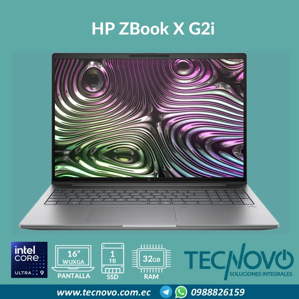 Laptop HP ZBook X G2i Intel Core Ultra 9 386H 32GB 1TB SSD RTX PRO 1000-8GB 16" FHD