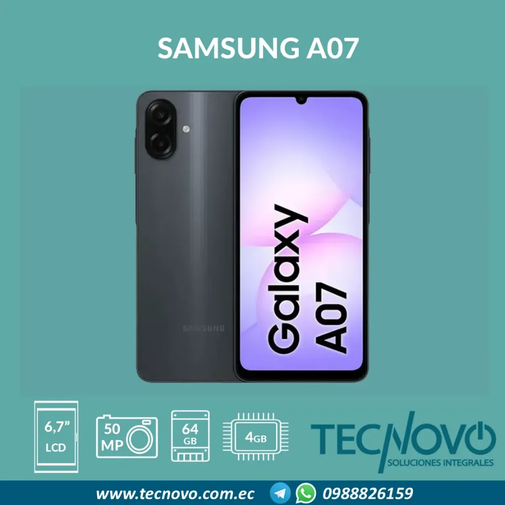 Celular Samsung A07 4GB/64GB