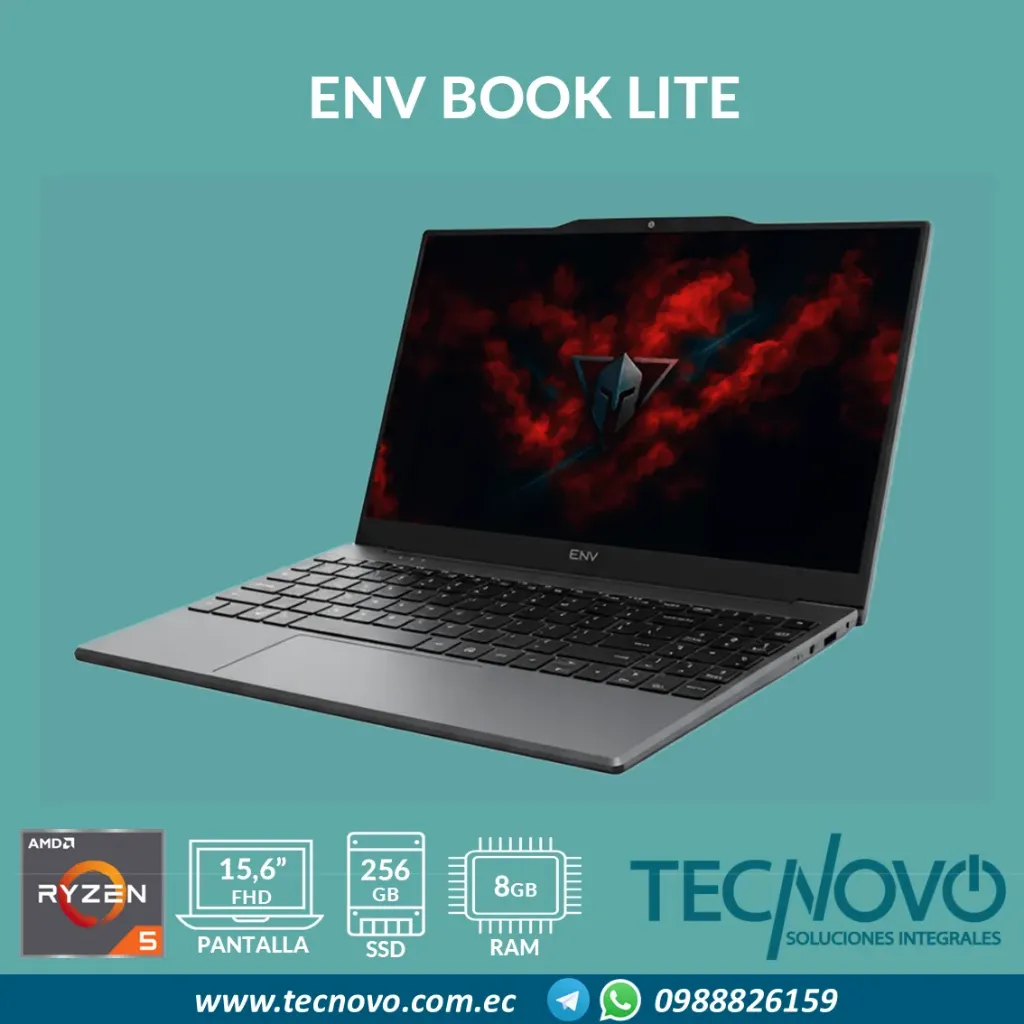 Laptop ENV BOOK LITE AMD Ryzen 5 3500U 8GB 256GB SSD 15.6" FHD