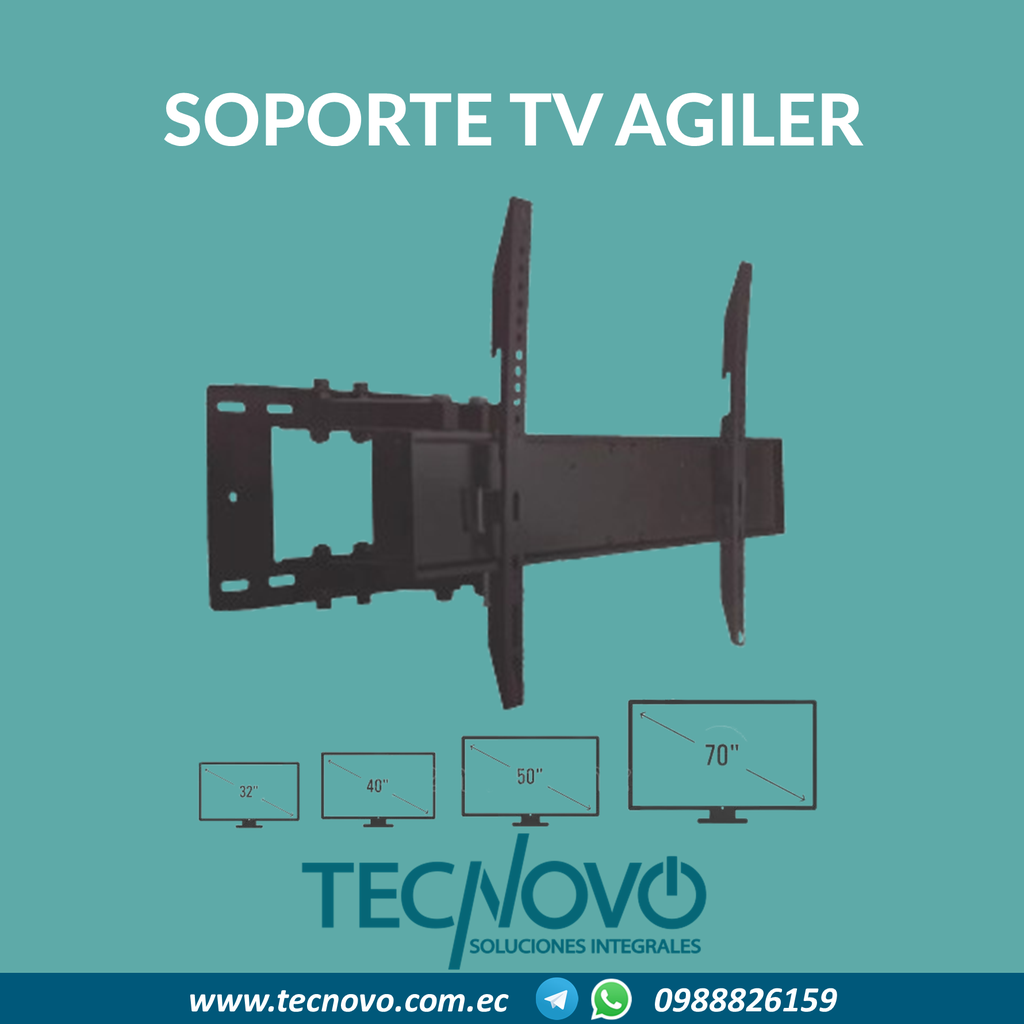 Soporte TV AGILER AGI-WM07 de 32"-70" con brazo