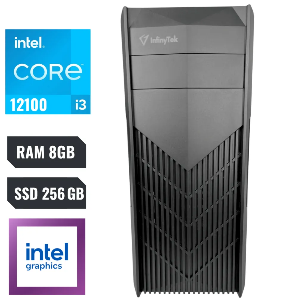 Computador CPU Intel Core I3-12100 8GB 256GB-SSD HDMI FREEDOS