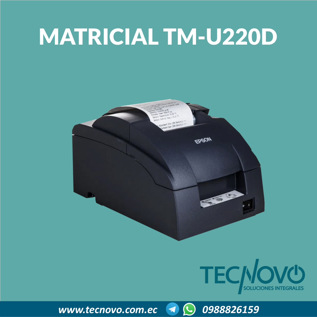 Impresora EPSON POS Matricial TM-U220D USB