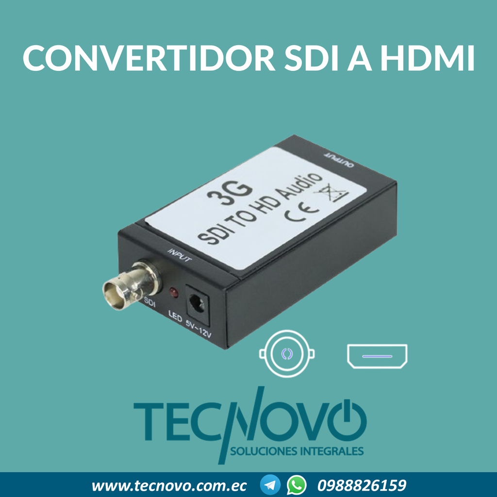 Convertidor EVL SDI a HDMI