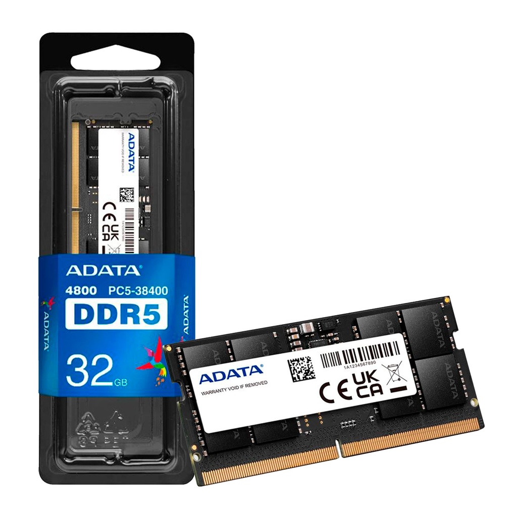 Memoria RAM ADATA DDR5 32GB 4800MHz SODIMM Laptop
