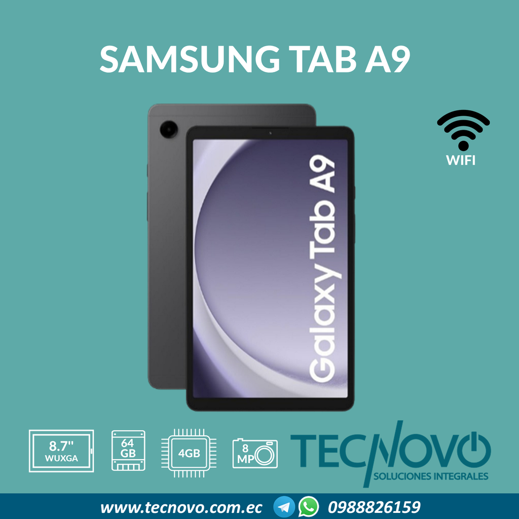 TABLET SAMSUNG GALAXY A9 4GB 64GB WIFI 8.7" Gray*